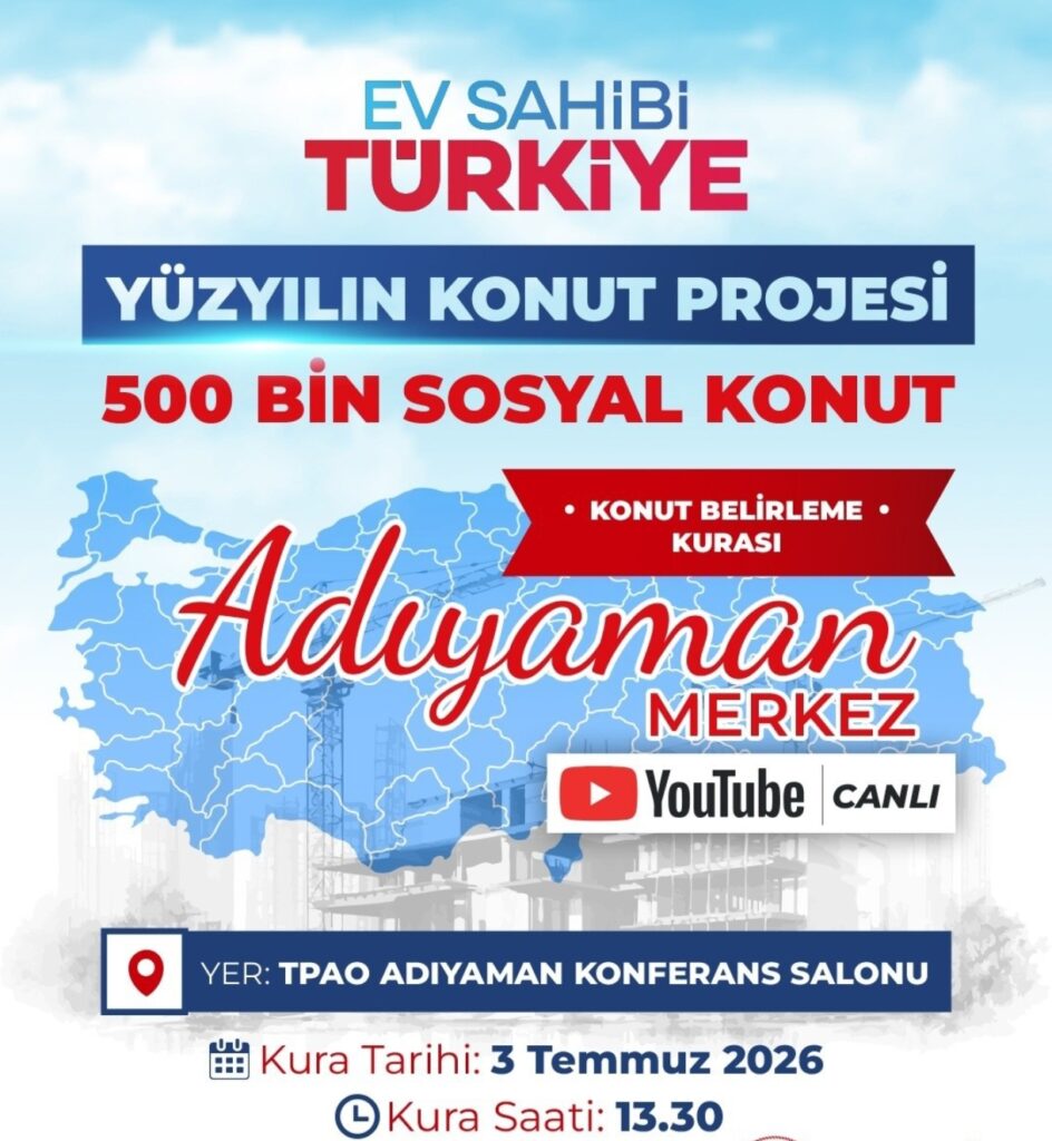 500 Bin Sosyal Konut Projesi’nde Kura Heyecanı