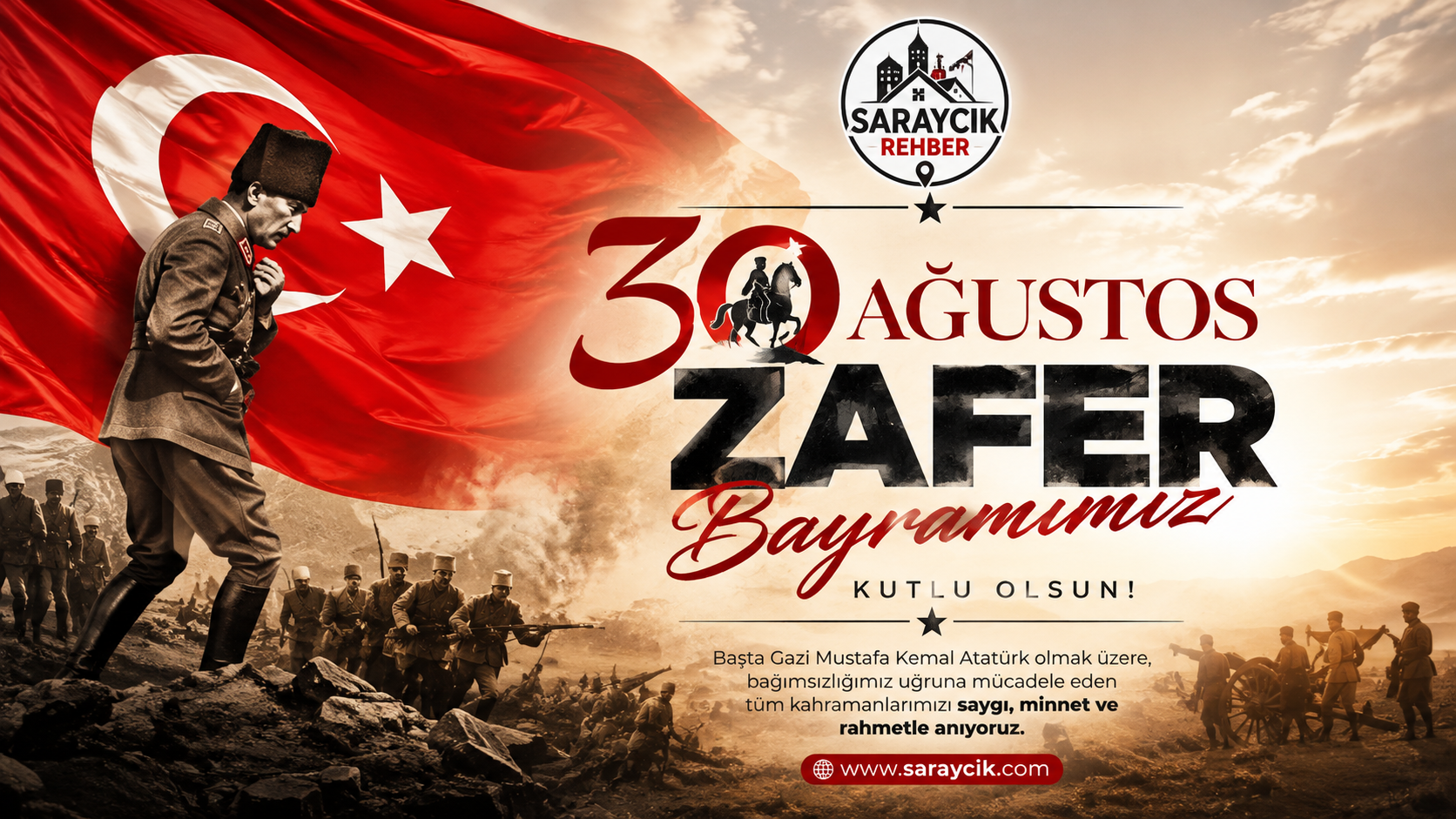 🇹🇷 30 Ağustos Zafer Bayramımız Kutlu Olsun!