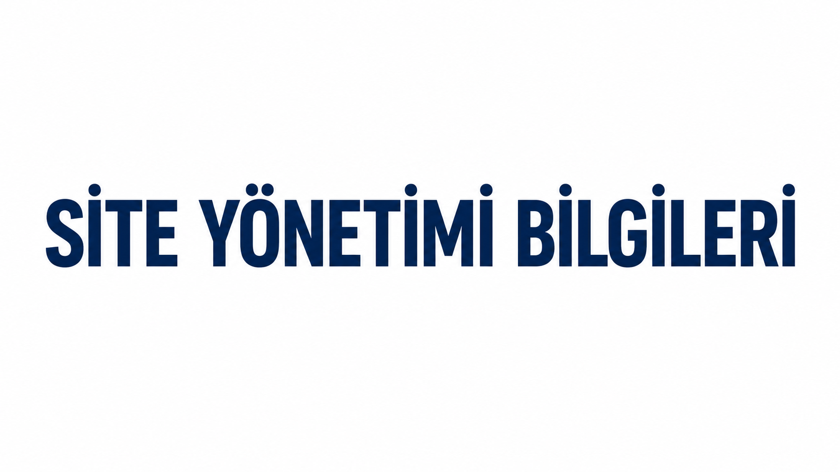 2.Bölge 2.Etap Site Yönetimi