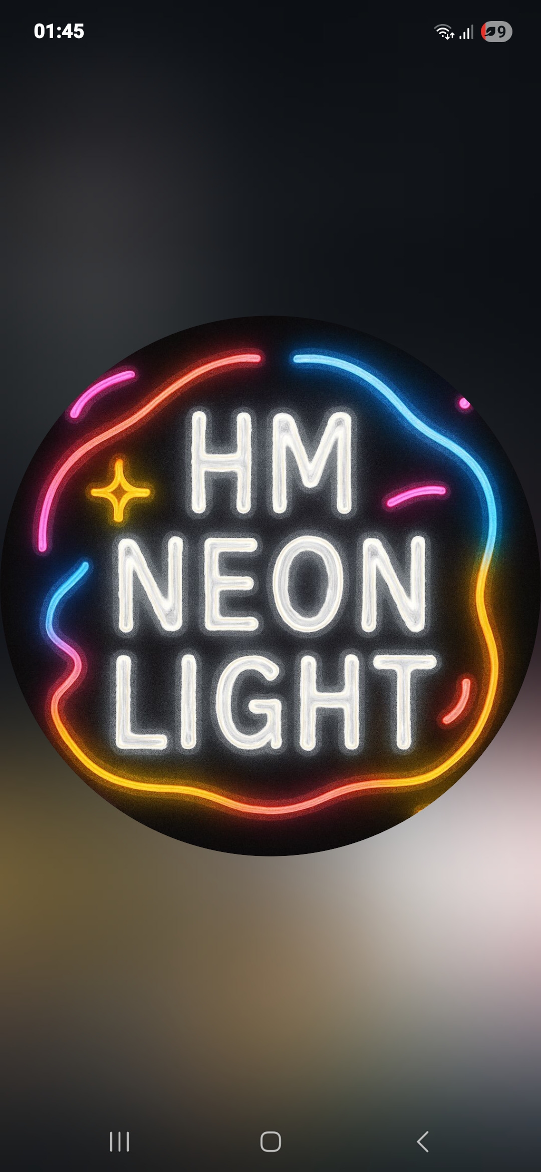 HM Neon Led Tabela