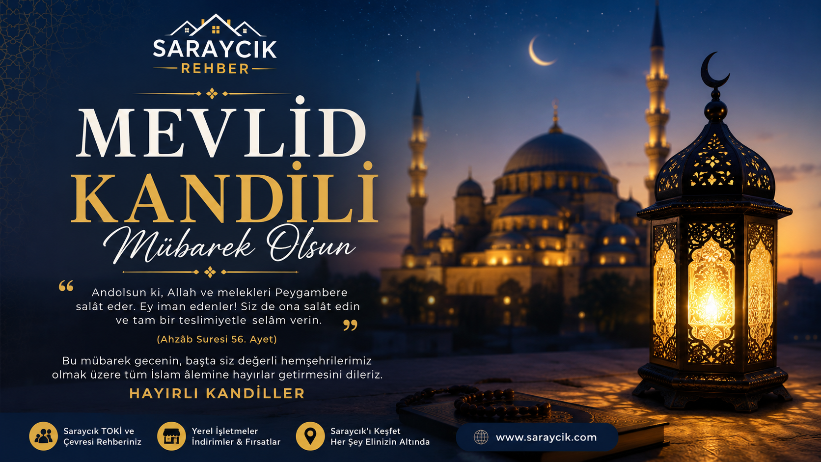 Mevlid Kandiliniz Mübarek Olsun .