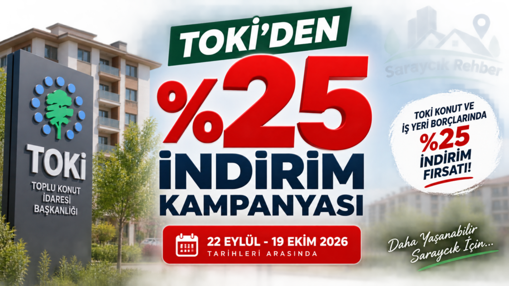 TOKİ’den Hak Sahiplerine %25 İndirim Kampanyası