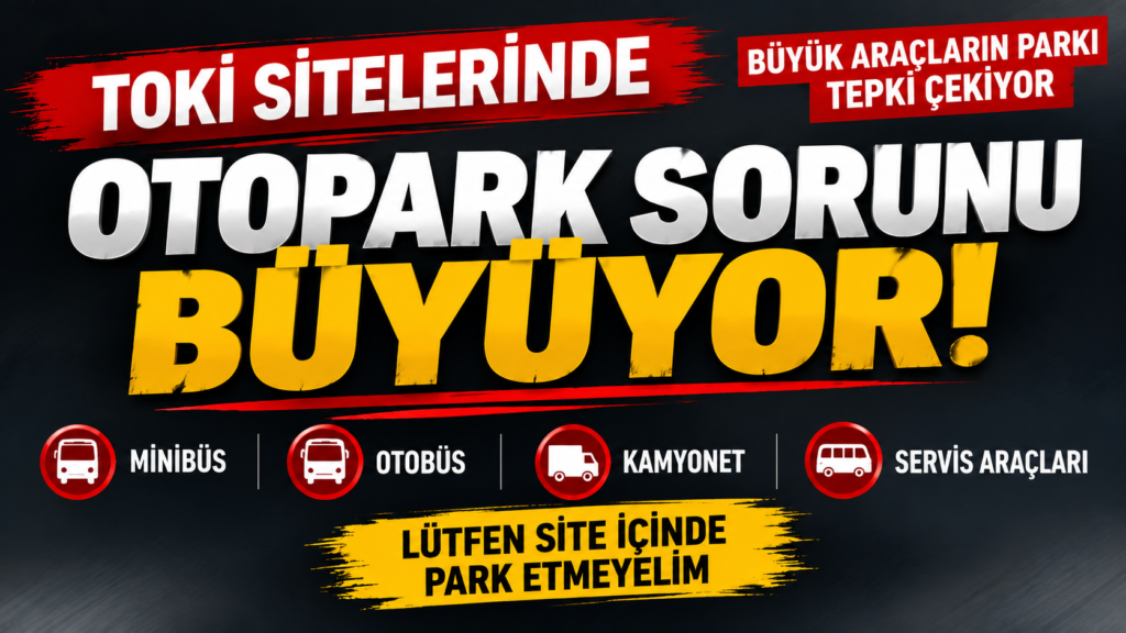 TOKİ Site İçlerinde Otopark Sorunu Büyüyor