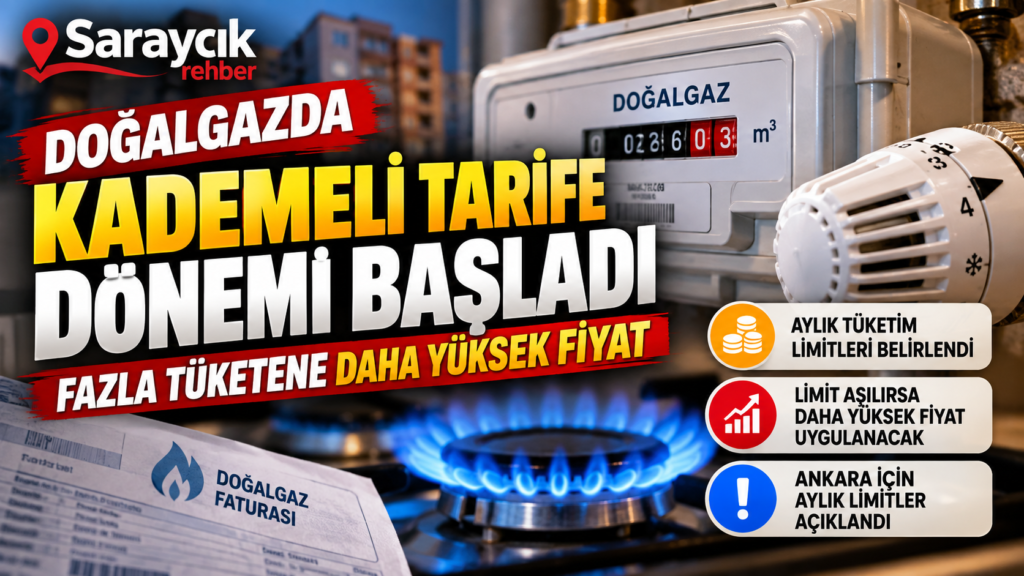 Doğalgazda Kademeli Tarife Dönemi Başladı.